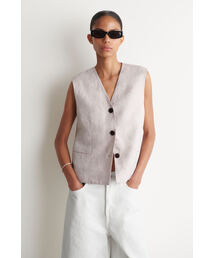COSベスト新品！ OVERSIZED V-NECK WOOL VEST オーバーサイズ Vネックウールベスト