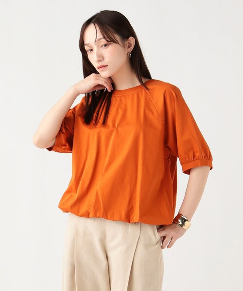 BEAMS HEART(ビームスハート)の「バック リボン バルーン プルオーバー(Tシャツ/カットソー・レディース・オレンジ/ブラック/オフホワイト・FREE)」の17枚目の写真