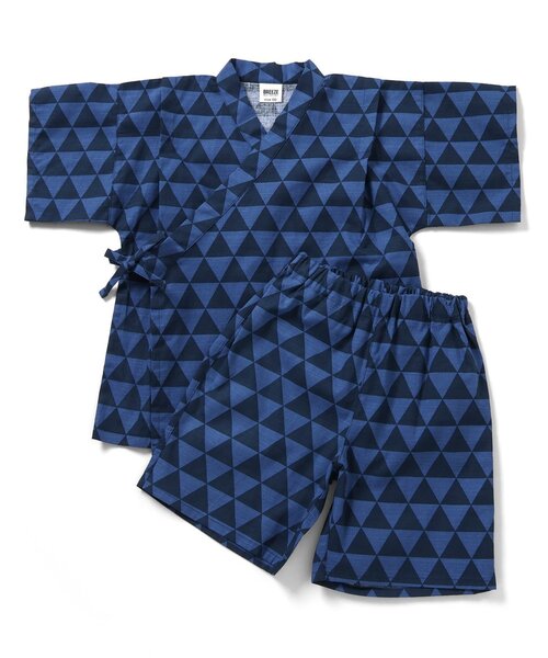 BREEZE(ブリーズ)の「【WEB限定】NEW BOYS甚平(浴衣・キッズ・ブルー/オフホワイト/マスタード/ネイビー・100/110/120/130/140/150/160)」の3枚目の写真