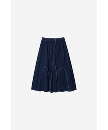 U:UME（ユーム）の「Denim Frayed Flare Skirt（デニムスカート）」