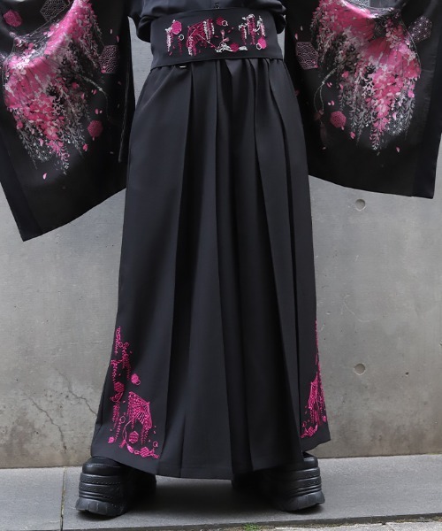 藤×和傘刺繍袴パンツ（その他パンツ）｜REZEN（リゼン）のファッション