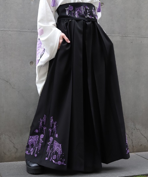 藤×和傘刺繍袴パンツ（その他パンツ）｜REZEN（リゼン）のファッション