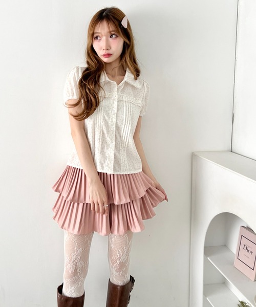 Loueme(ルエム)の「リトルフラワーブラウス(シャツ/ブラウス・レディース・ピンク/ブルー・FREE)」の11枚目の写真