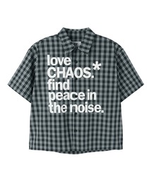 OY | 『OY/オーワイ』LOVE CHAOS CHECK S/S SHIRT/ラブカオスチェックシャツ(シャツ/ブラウス)