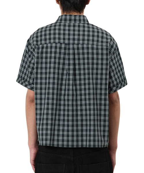 OY（オーワイ）の「『OY/オーワイ』LOVE CHAOS CHECK S/S SHIRT/ラブカオスチェックシャツ（シャツ/ブラウス・メンズ・ブラック/アイボリー・L/M）」の5枚目の写真