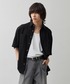 CALLNE（カルネ）の「【CALLNE】Tech Jacquard Half-Sleeve Box Shirt / テックジャガード半袖ボックスシャツ（吸水速乾、抗菌防臭）（シャツ/ブラウス・M）」