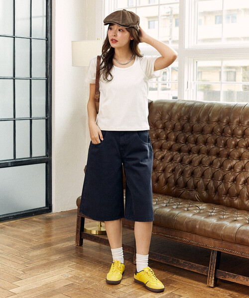 Levi's(リーバイス)の「LEVI'S/リーバイス SUPER BAGGY JORT 限定展開(デニムパンツ・レディース・ブルー/ブラック・27/26/25)」の7枚目の写真