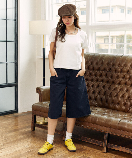 Levi's(リーバイス)の「LEVI'S/リーバイス SUPER BAGGY JORT 限定展開(デニムパンツ・レディース・ブルー/ブラック・27/26/25)」の9枚目の写真