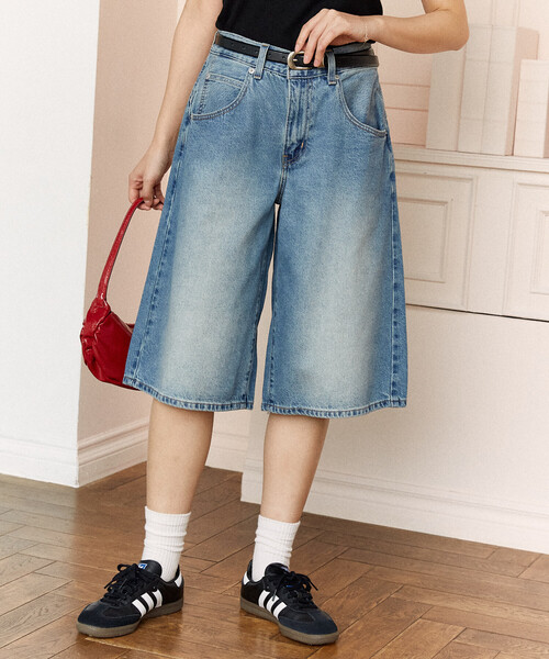 Levi's(リーバイス)の「LEVI'S/リーバイス SUPER BAGGY JORT 限定展開(デニムパンツ・レディース・ブルー/ブラック・27/26/25)」の16枚目の写真