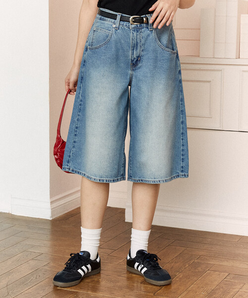 Levi's(リーバイス)の「LEVI'S/リーバイス SUPER BAGGY JORT 限定展開(デニムパンツ・レディース・ブルー/ブラック・27/26/25)」の19枚目の写真