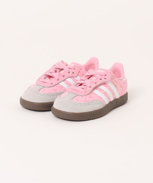 adidas(アディダス)の「ADIDAS アディダス 12-16 SAMBA OG CF EL I サンバ OG CF EL JP9519 LIGH/FTWR/GUM5(スニーカー・キッズ・ピンク・14/13/16/15 /12)」の1枚目の写真
