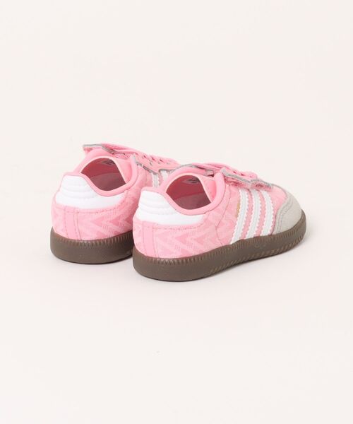 adidas(アディダス)の「ADIDAS アディダス 12-16 SAMBA OG CF EL I サンバ OG CF EL JP9519 LIGH/FTWR/GUM5(スニーカー・キッズ・ピンク・14/13/16/15 /12)」の2枚目の写真
