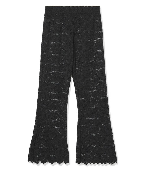 NON TOKYO（ノントーキョー）の「LACE DIRECT PRINT FLARE PANTS（その他パンツ・レディース・ブラック・FREE）」の4枚目の写真