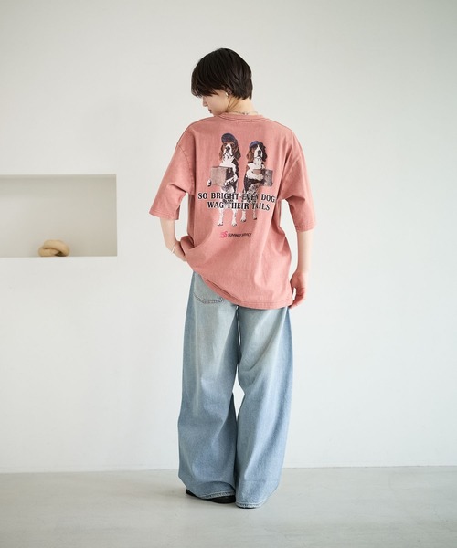 BAYFLOW（ベイフロー）の「［ユニセックス］ヴィンテージライクアニマルTシャツ（Tシャツ/カットソー・メンズ・ブラウン/オフホワイト/セージグリーン/ベージュ・LARGE/MEDIUM）」の6枚目の写真
