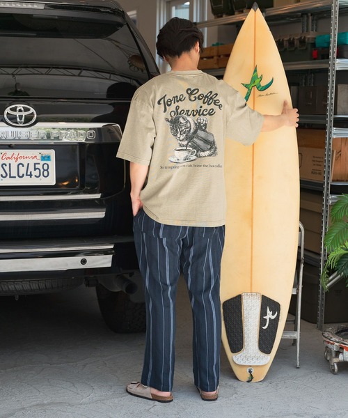 BAYFLOW（ベイフロー）の「［ユニセックス］ヴィンテージライクアニマルTシャツ（Tシャツ/カットソー・メンズ・ブラウン/オフホワイト/セージグリーン/ベージュ・LARGE/MEDIUM）」の19枚目の写真