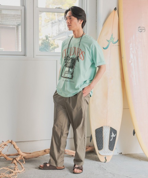 BAYFLOW（ベイフロー）の「［ユニセックス］ヴィンテージライクアニマルTシャツ（Tシャツ/カットソー・メンズ・ブラウン/オフホワイト/セージグリーン/ベージュ・LARGE/MEDIUM）」の13枚目の写真