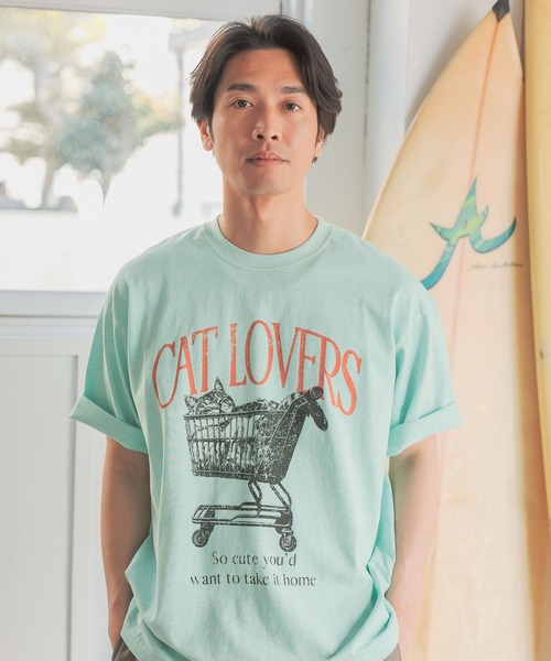 BAYFLOW（ベイフロー）の「［ユニセックス］ヴィンテージライクアニマルTシャツ（Tシャツ/カットソー・メンズ・ブラウン/オフホワイト/セージグリーン/ベージュ・LARGE/MEDIUM）」の15枚目の写真