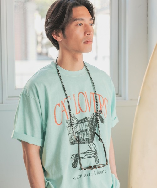BAYFLOW（ベイフロー）の「［ユニセックス］ヴィンテージライクアニマルTシャツ（Tシャツ/カットソー・メンズ・ブラウン/オフホワイト/セージグリーン/ベージュ・LARGE/MEDIUM）」の16枚目の写真