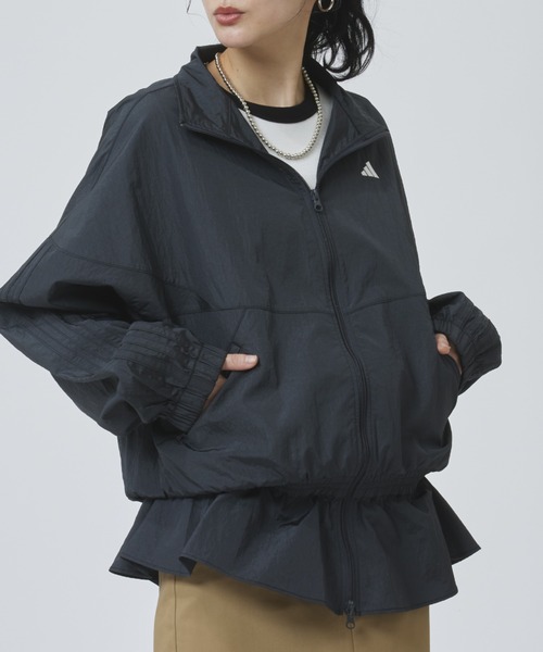 adidas(アディダス)の「【adidas×アルペン限定モデル】アディダス adidas W WV TRACKTOP AP(ナイロンジャケット・レディース・オフホワイト/ダークグレー・M/L/S/XL)」の2枚目の写真