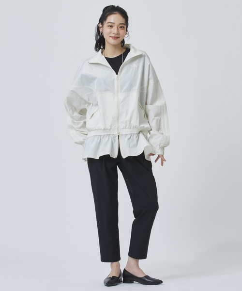 adidas(アディダス)の「【adidas×アルペン限定モデル】アディダス adidas W WV TRACKTOP AP(ナイロンジャケット・レディース・オフホワイト/ダークグレー・M/L/S/XL)」の7枚目の写真