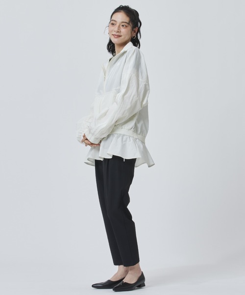adidas(アディダス)の「【adidas×アルペン限定モデル】アディダス adidas W WV TRACKTOP AP(ナイロンジャケット・レディース・オフホワイト/ダークグレー・M/L/S/XL)」の8枚目の写真