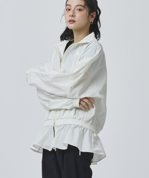 adidas(アディダス)の「【adidas×アルペン限定モデル】アディダス adidas W WV TRACKTOP AP(ナイロンジャケット・レディース・オフホワイト/ダークグレー・M/L/S/XL)」の5枚目の写真