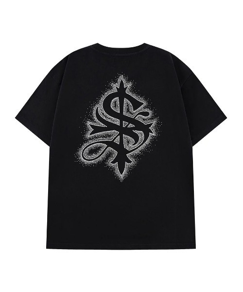 SUPPLIER(サプライヤー)の「A'GEM/9 × .kom 『SUPPLIER/サプライヤー』 Spray Cross Rhinestone Tee/スプレークロスラインストーンTシャツ(Tシャツ/カットソー・メンズ・ブラック/ホワイト・L/M)」の10枚目の写真