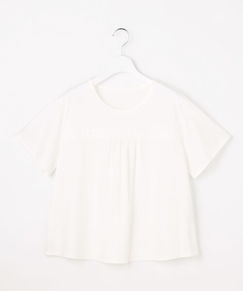 J.PRESS Ladies(J.プレス レディス)の「【一枚で着映え】ツイスティロ クルーネック カットソー(Tシャツ/カットソー・レディース・ホワイト系/ライトグリーン系/ネイビー系/ベージュ系・SMALL)」の15枚目の写真