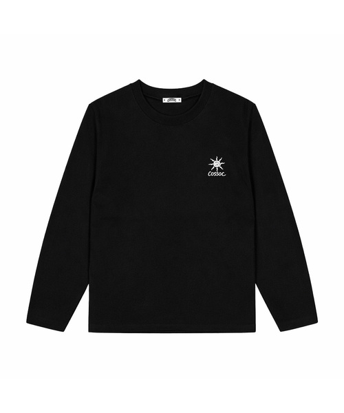 COSO(コソ)の「CC ニューアートワーク刺繍ロングスリーブ (3 COLORS)(Tシャツ/カットソー・レディース・ブラック/グレー/ホワイト・WOMENS/MENS)」の2枚目の写真