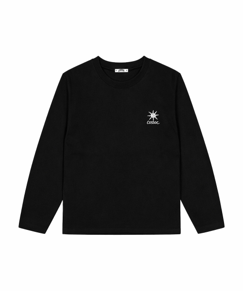 COSO(コソ)の「CC ニューアートワーク刺繍ロングスリーブ (3 COLORS)(Tシャツ/カットソー・レディース・ブラック/グレー/ホワイト・WOMENS/MENS)」の6枚目の写真