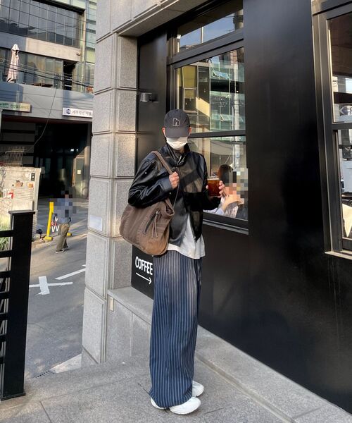 DNSR(ディーエヌエスアール)の「コージーパジャマストライプパンツネイビー(その他パンツ・メンズ・その他・SMALL/MEDIUM/LARGE)」の3枚目の写真