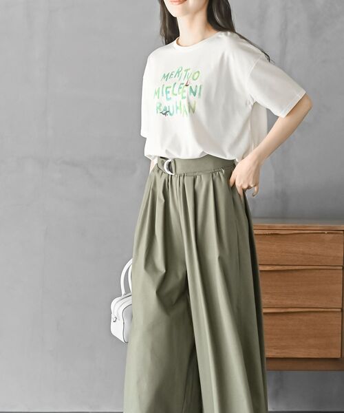 rps(アールピーエス)の「FeelCoolロゴTシャツ(Tシャツ/カットソー・レディース・ライトグレー/パープル/アイボリー・フリー)」の13枚目の写真