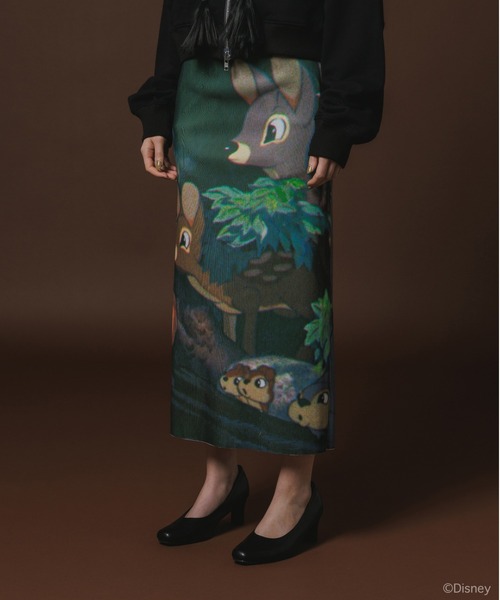 NON TOKYO(ノントーキョー)の「NON TOKYO/ノントーキョー/プリントリブスカート(スカート・レディース・ホワイト・F)」の3枚目の写真