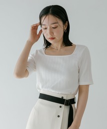 Andemiu | リブTシャツ659231(Tシャツ/カットソー)