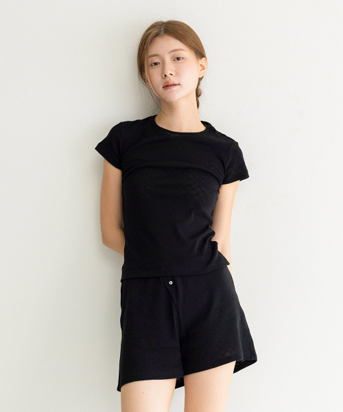 CYCLEAN(サイクリン)の「100%コットンポイント半袖Tシャツ(ブラック/ハート)(Tシャツ/カットソー・レディース・その他・X-SMALL/SMALL/MEDIUM)」の4枚目の写真