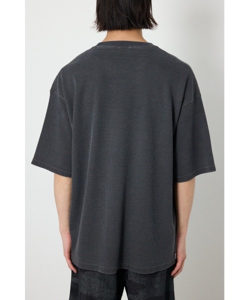 RODEO CROWNS WIDE BOWL（ロデオクラウンズワイドボウル）の「ピグメントワッフルTシャツ（Tシャツ/カットソー・メンズ・チャコールグレー/アイボリー/グリーン・MEDIUM/LARGE）」の14枚目の写真