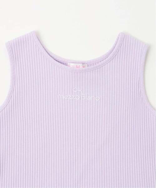 mezzo piano(メゾピアノ)の「肩開きメッシュTシャツ &タンクトップセット(Tシャツ/カットソー・キッズ・ラベンダー/サックスブルー・120cm/140cm/130cm/110cm)」の13枚目の写真