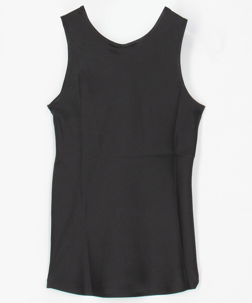 BASERANGE（ベースレンジ）の「Baserange/ベースレンジ DYDINE TANK / シルク タンクトップ サテン（Tシャツ/カットソー・レディース・ブラック・SMALL）」の2枚目の写真