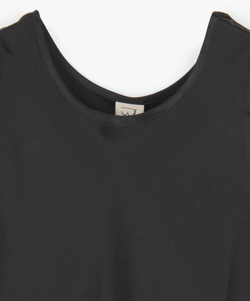 BASERANGE（ベースレンジ）の「Baserange/ベースレンジ DYDINE TANK / シルク タンクトップ サテン（Tシャツ/カットソー・レディース・ブラック・SMALL）」の6枚目の写真