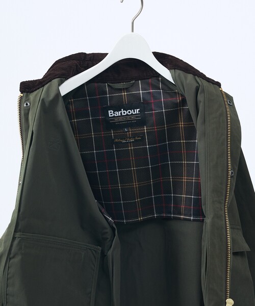 Barbour（バブアー）の「BARBOUR OS SPEY CASUAL JKT【Barbour / バブアー】 OS SPEY CASUAL JACKET / オーバーサイズ スペイジャケット / ブルゾン / ユニセックス（ブルゾン・メンズ・セージグリーン/グレイッシュブルー・48/46）」の12枚目の写真