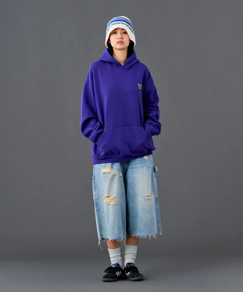 Liberaiders（リベレイダース）の「Liberaiders/リベレイダース DAMAGED DENIM BUGGY SHORTS バギーデニムショーツ メンズ ヴィンテージ 秋 秋服 2026年秋冬（デニムパンツ・メンズ・ブラック/ブルー・30/32/34/36）」の10枚目の写真
