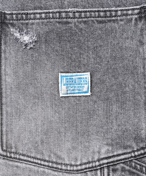 Liberaiders（リベレイダース）の「Liberaiders/リベレイダース DAMAGED DENIM BUGGY SHORTS バギーデニムショーツ メンズ ヴィンテージ 秋 秋服 2026年秋冬（デニムパンツ・メンズ・ブラック/ブルー・30/32/34/36）」の18枚目の写真