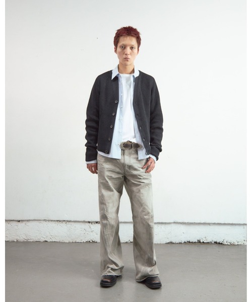 NVRFRGT(ネヴァーフォーゲット)の「3D TWISTED WIDE LEG JEANS(デニムパンツ・メンズ・グレー・1/2/3)」の7枚目の写真