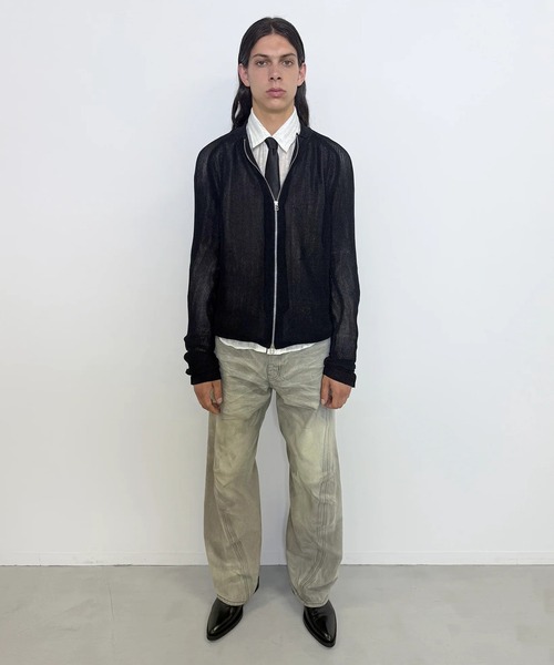 NVRFRGT(ネヴァーフォーゲット)の「3D TWISTED WIDE LEG JEANS(デニムパンツ・メンズ・グレー・1/2/3)」の9枚目の写真