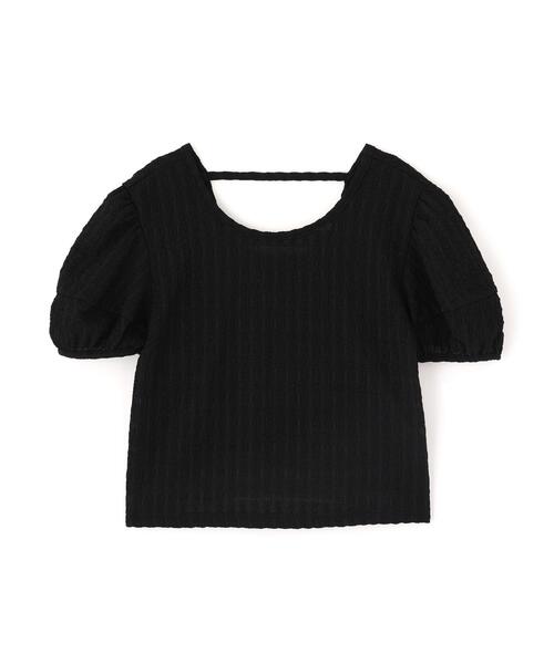 PROPORTION BODY DRESSING(プロポーションボディドレッシング)の「バックオープンパフスリーブトップス / 1216160502(Tシャツ/カットソー・レディース・ブラック/ホワイト系その他/イエロー・FREE)」の10枚目の写真