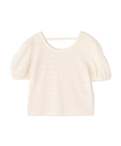 PROPORTION BODY DRESSING(プロポーションボディドレッシング)の「バックオープンパフスリーブトップス / 1216160502(Tシャツ/カットソー・レディース・ブラック/ホワイト系その他/イエロー・FREE)」の18枚目の写真