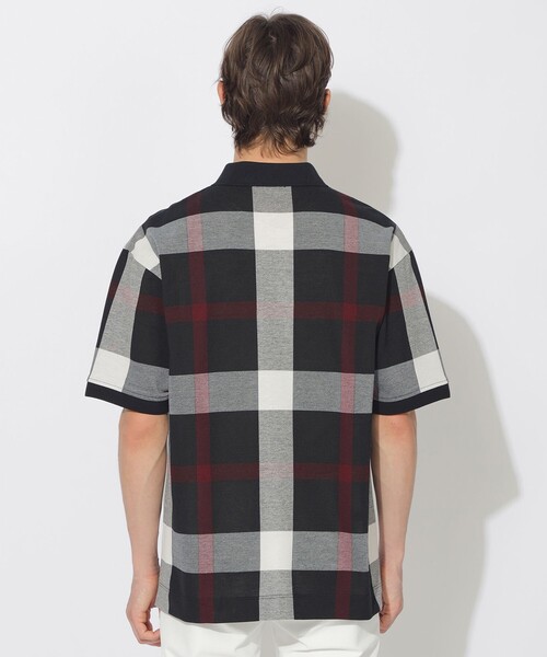 BLACK LABEL CRESTBRIDGE（ブラックレーベル・クレストブリッジ）の「【WEB限定】スラブクレストブリッジチェックポロシャツ（ポロシャツ・メンズ・ブラック・XL/M/L）」の4枚目の写真