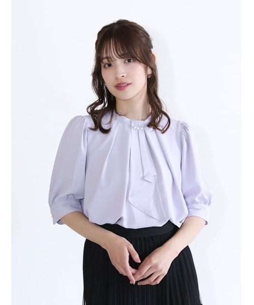 fifth（フィフス）の「【MARIAセレクト】 衿元パール付きボウタイブラウス（シャツ/ブラウス・レディース・ホワイト/パープル・M）」の22枚目の写真