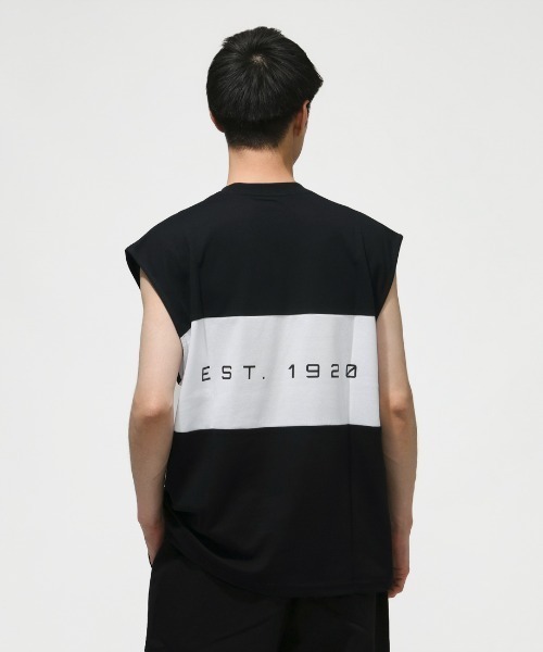 NEW ERA(ニューエラ)の「ニューエラ PA FS OS PF DST PANEL BLK(Tシャツ/カットソー・メンズ・ブラック×ホワイト・M/L/LL)」の3枚目の写真