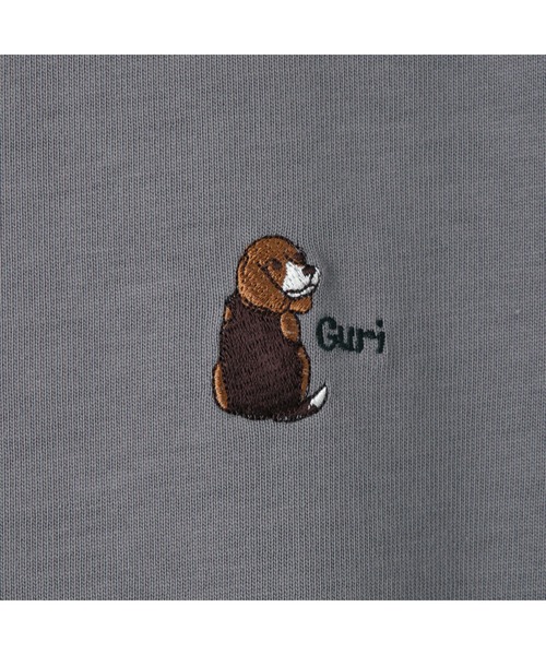 EASTBOY(イーストボーイ)の「Tシャツ ラグラン プリントT Guri ビーグル 犬(Tシャツ/カットソー・キッズ・ダークグレー/ネイビー・9号/11号)」の4枚目の写真